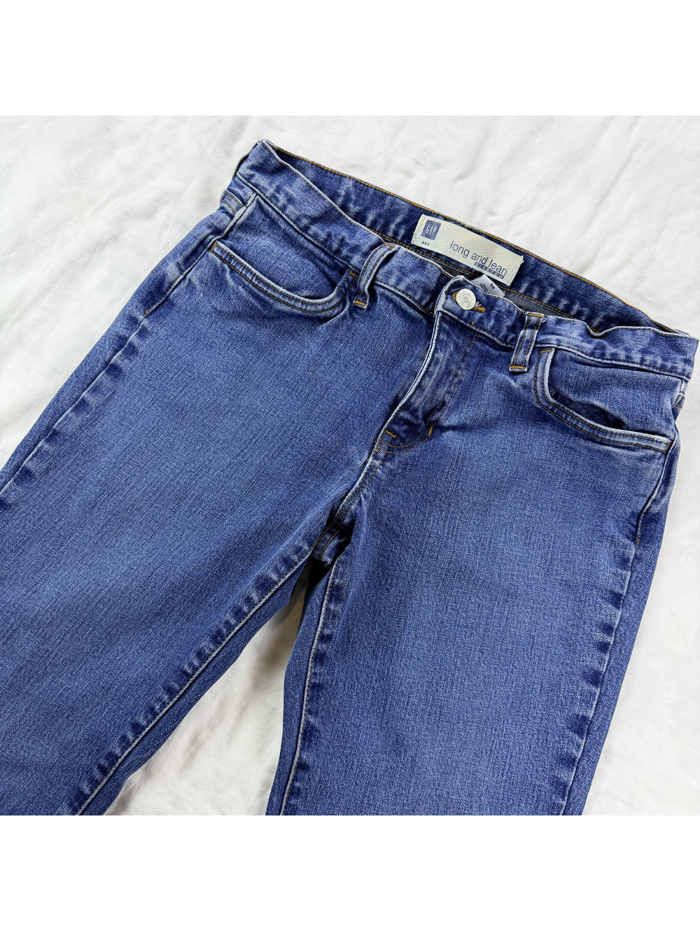 Vintage 2005 Gap Long and Lean Stretch Jeans Womens 6R Bootcut Flare Y2K